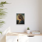 Framed Matte Canvas: Serene Madonna Portrait Wall Art