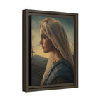Framed Matte Canvas: Serene Madonna Portrait Wall Art