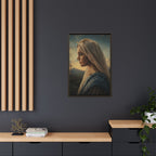 Framed Matte Canvas: Serene Madonna Portrait Wall Art
